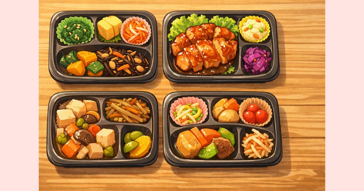 乳中ママにおすすめの栄養バランスが整った宅配弁当のおかず