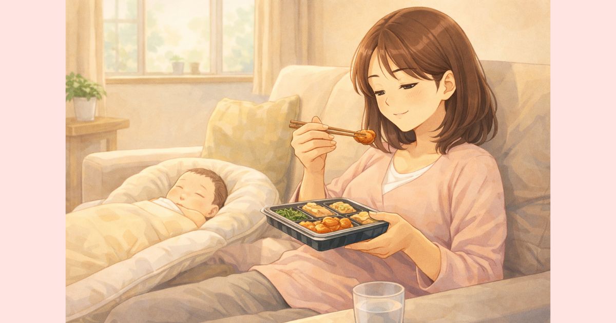 産褥期にゆっくり休みながら食事できる産後ママ