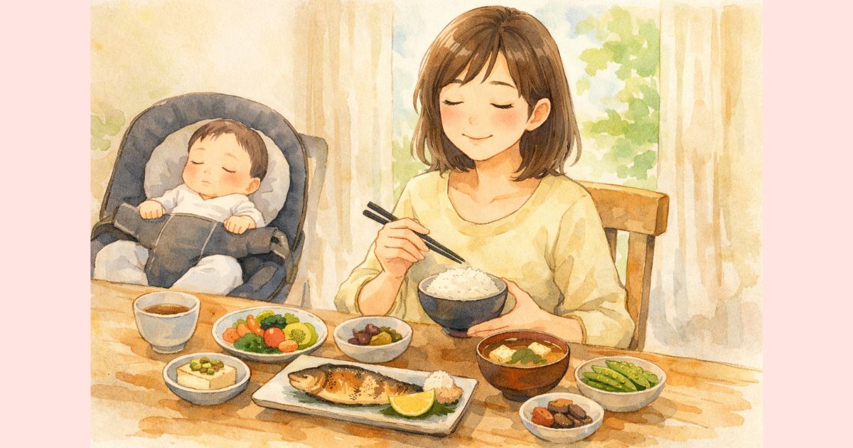 授乳中の食事について正しく理解して安心した産後ママ