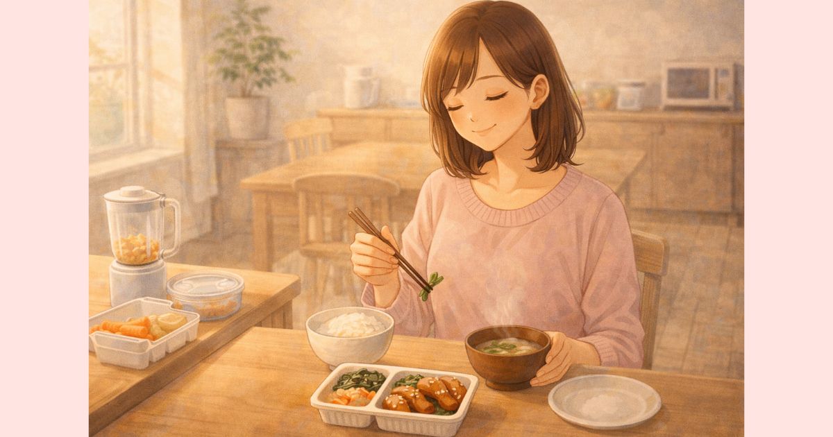 宅配弁当と自炊を組み合わせながら自分のペースで過ごす産後ママ